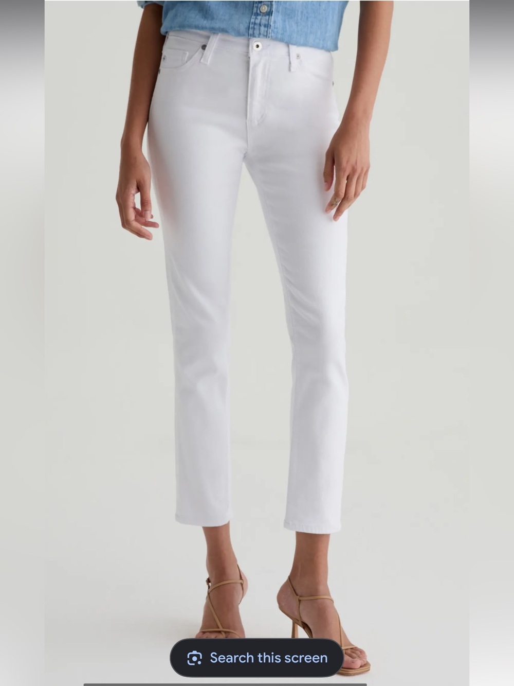 Citizens Of humanity size 29 - low rise avedon ankle white jeans size 29